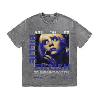 RDMCLOTHINGART tapestry hoodie BILLIE EILLISH HEAVY WEIGHT COTTON TEE-8991