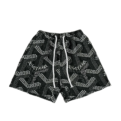 BLACK GY TAPESTRY SHORTS