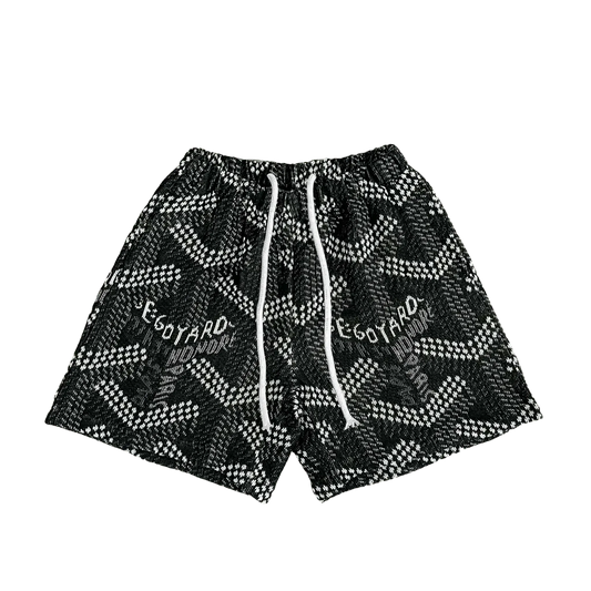 BLACK GY TAPESTRY SHORTS