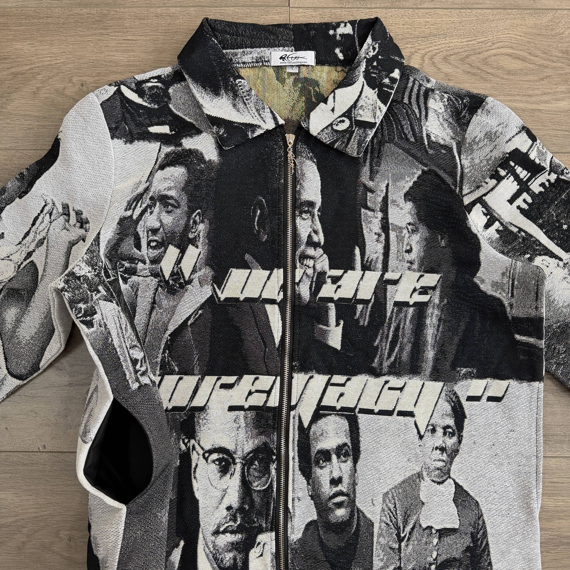 RDMCLOTHINGART tapestry hoodie BLACK LEADER TAPESTRY TEE-6809