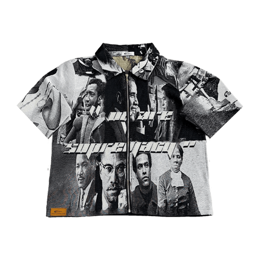 BLACK LEADER TAPESTRY TEE