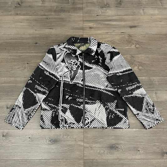 BLACK SCARFACE TAPESTRY JACKET