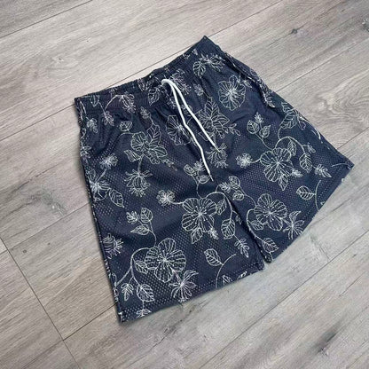 RDMCLOTHINGART tapestry hoodie BLACK WILD ROSES-8777