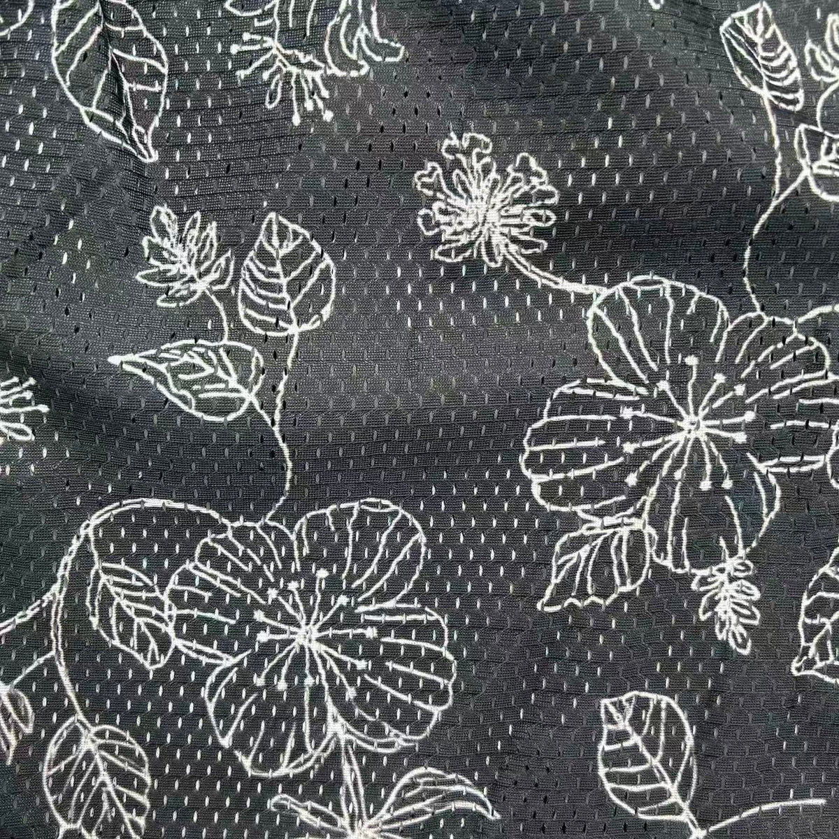 RDMCLOTHINGART tapestry hoodie BLACK WILD ROSES-8777