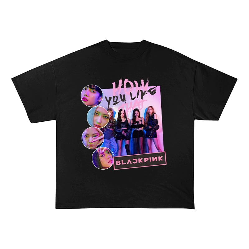 RDMCLOTHINGART tapestry hoodie BLACKPINK HEAVY COTTON TEES-8232