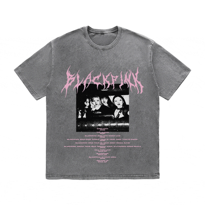 RDMCLOTHINGART tapestry hoodie BLACKPINK HEAVY WEIGHT COTTON TEE-8898