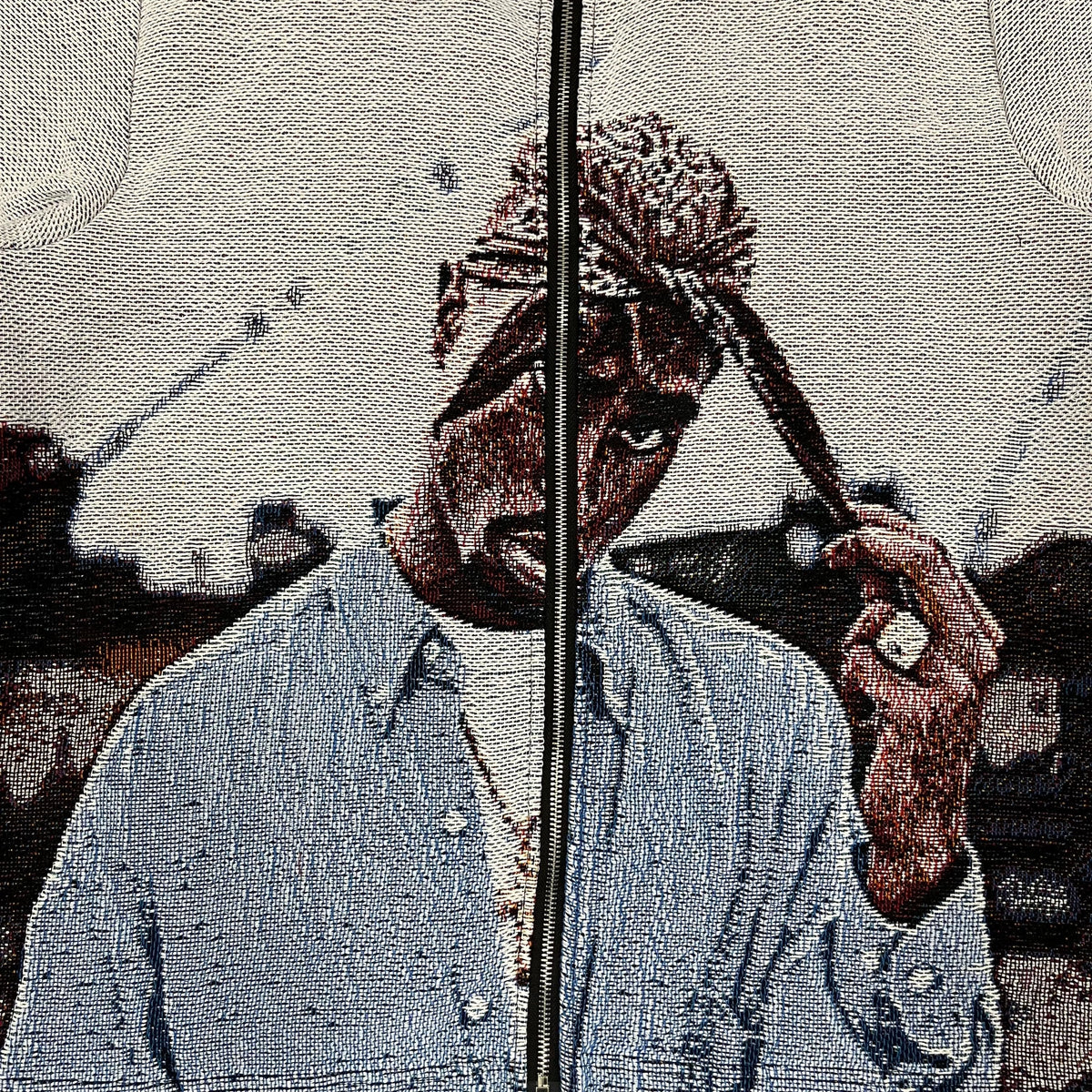 RDMCLOTHINGART tapestry hoodie BLUE 2PAC TAPESTRY JACKET