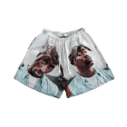 RDMCLOTHINGART tapestry hoodie BLUE 2PAC TAPESTRY SHORTS