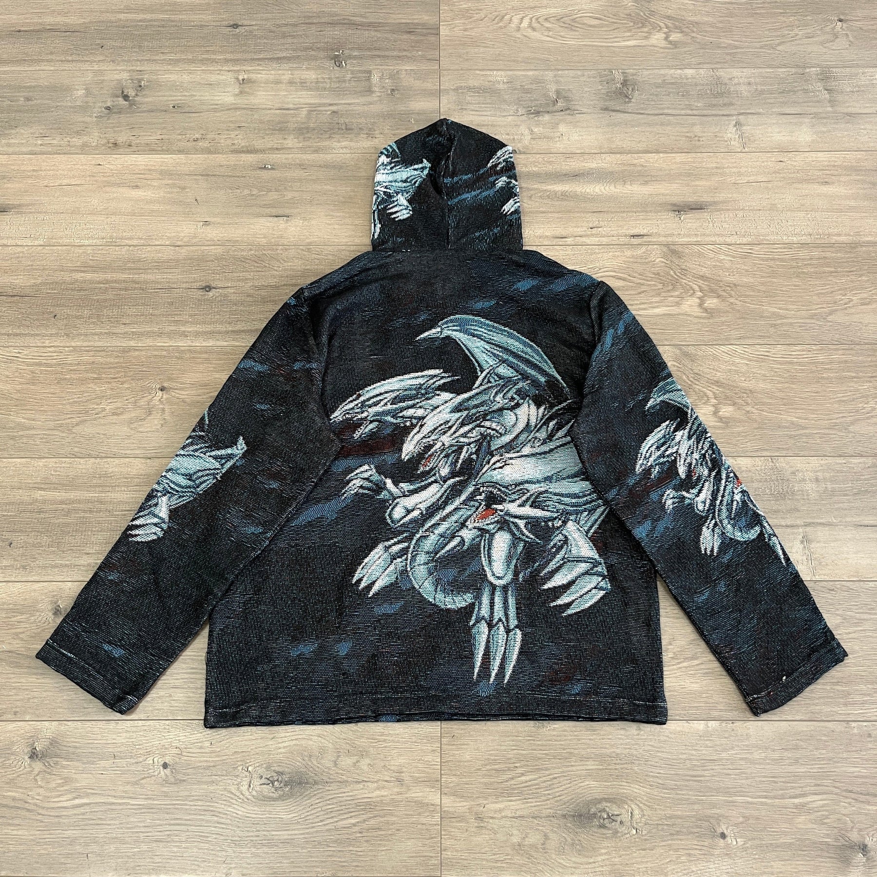 RDMCLOTHINGART tapestry hoodie BLUE EYES WHITE DRAGON TAPESTRY HOODIE