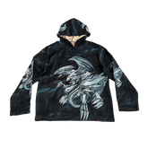 RDMCLOTHINGART tapestry hoodie BLUE EYES WHITE DRAGON TAPESTRY HOODIE