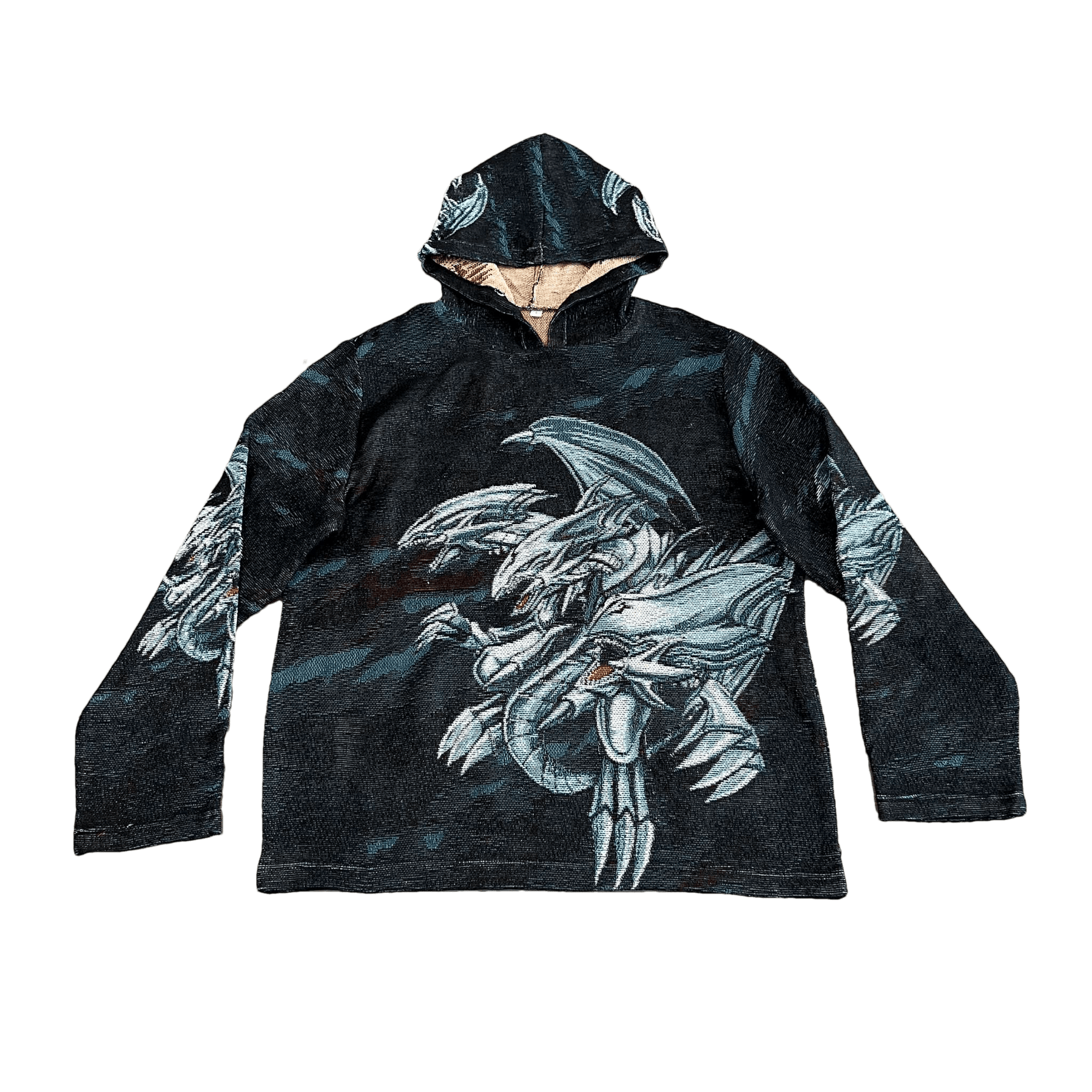 RDMCLOTHINGART tapestry hoodie BLUE EYES WHITE DRAGON TAPESTRY HOODIE