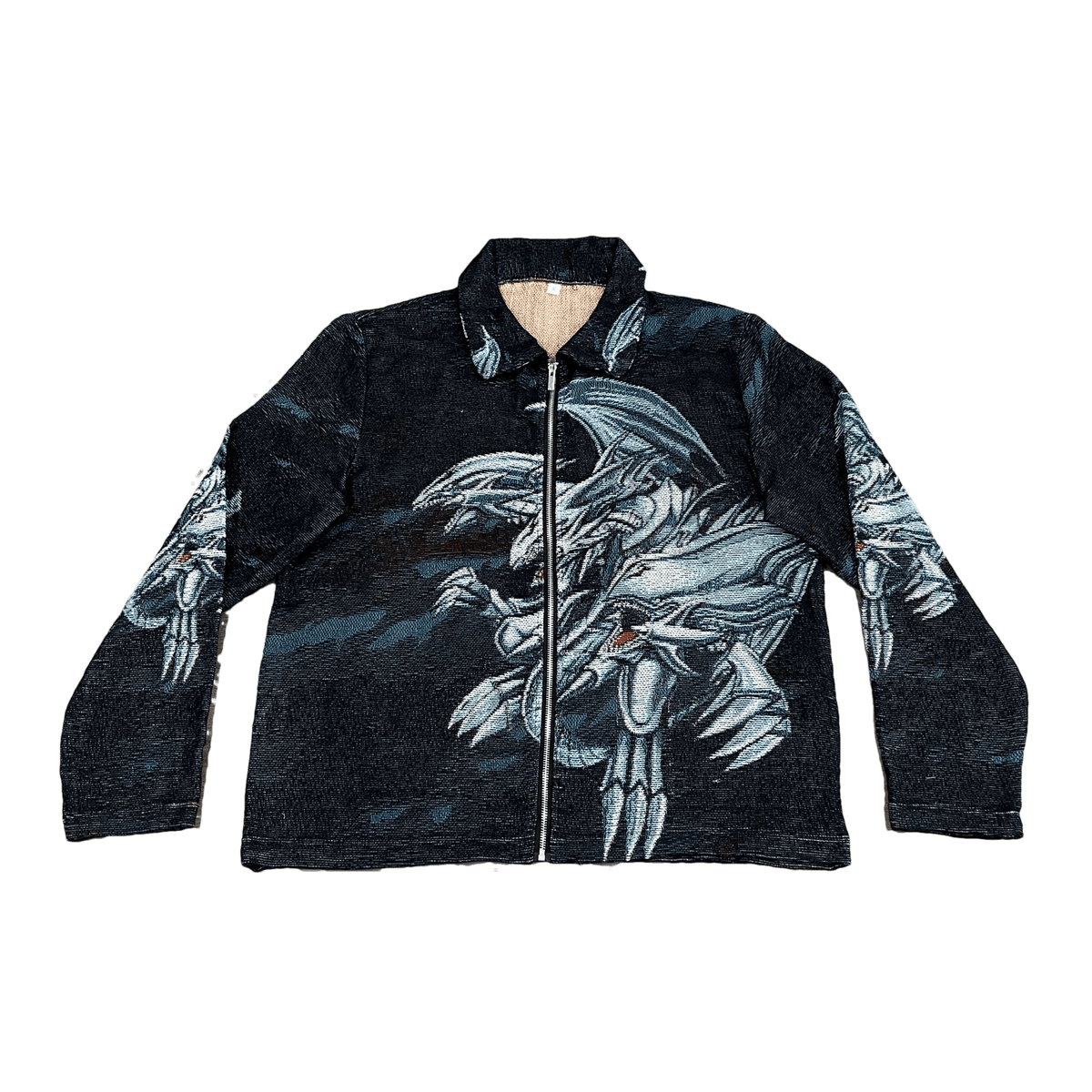 RDMCLOTHINGART tapestry hoodie BLUE EYES WHITE DRAGON TAPESTRY JACKET