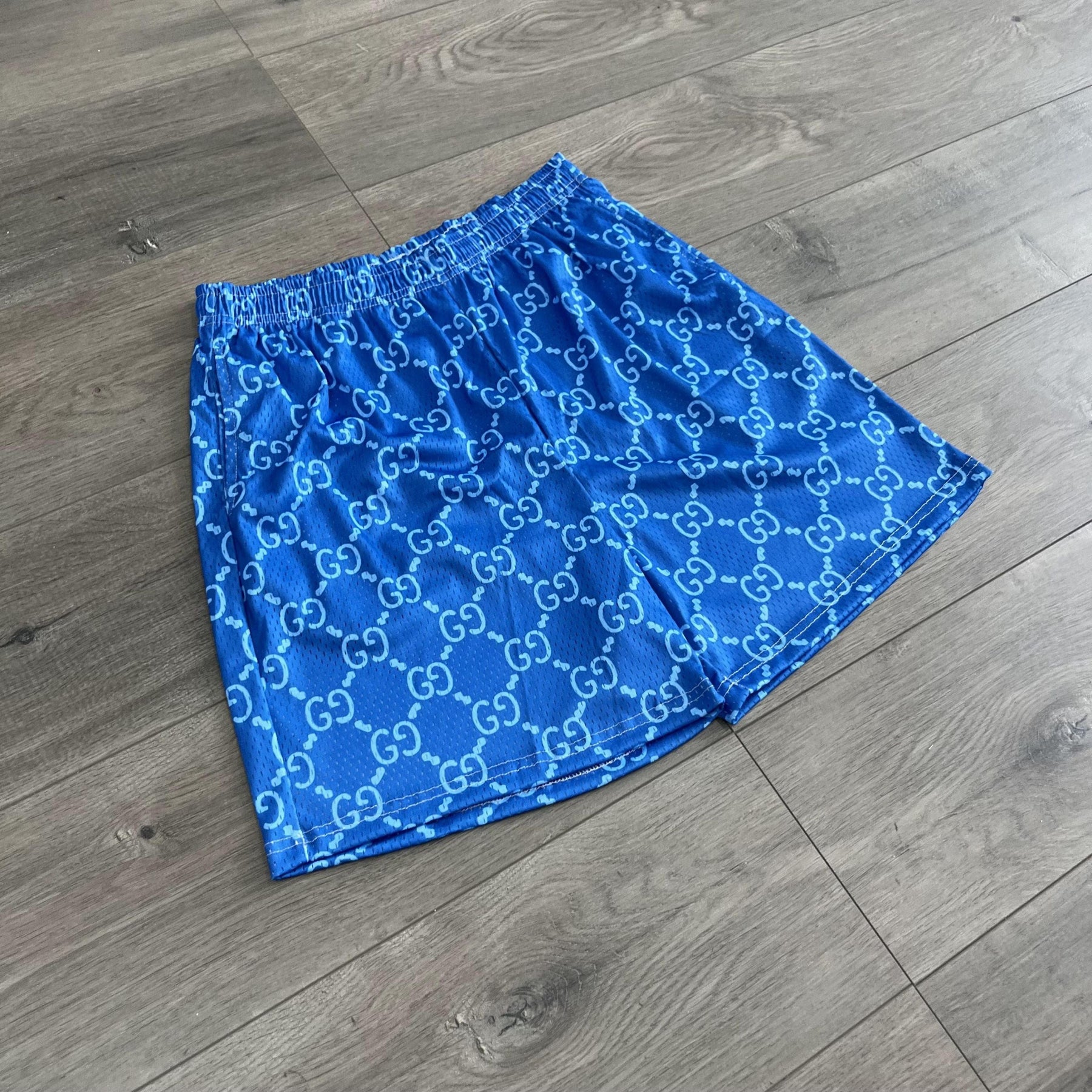 RDMCLOTHINGART tapestry hoodie BLUE GU MESH SHORTS-8730