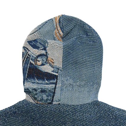 RDMCLOTHINGART tapestry hoodie Blue Nip Tapestry