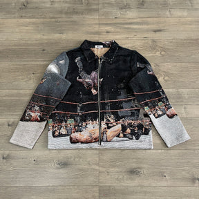 RDMCLOTHINGART tapestry hoodie BOXING TAPESTRY JACKET