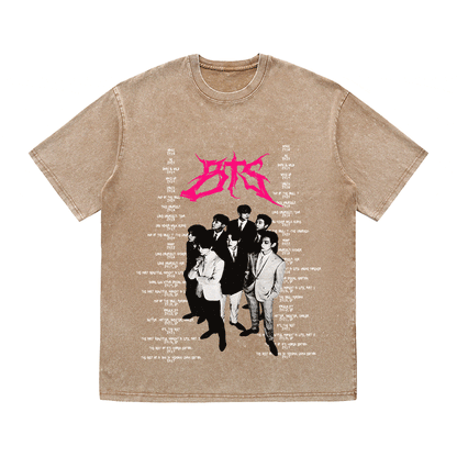 RDMCLOTHINGART tapestry hoodie BTS HEAVY WEIGHT COTTON TEE-8899