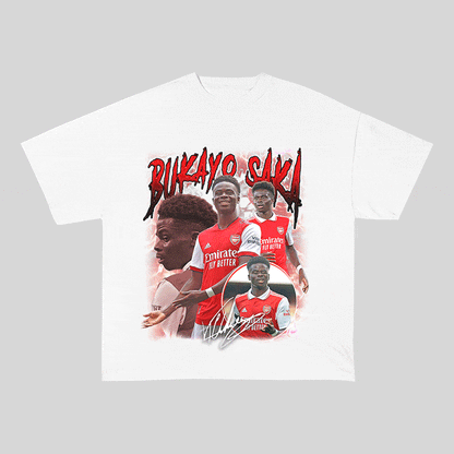 RDMCLOTHINGART tapestry hoodie BUKAYO SAKA HEAVY WEIGHT COTTON TEE-9151