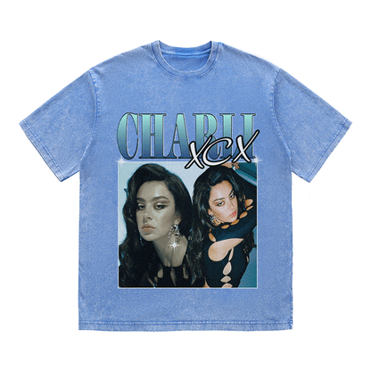 RDMCLOTHINGART tapestry hoodie CHARLI XCX HEAVY WEIGHT COTTON TEE-8856