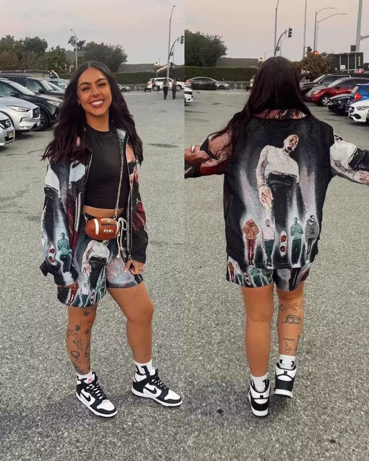 CHRIS BROWN TAPESTRY SHORTS