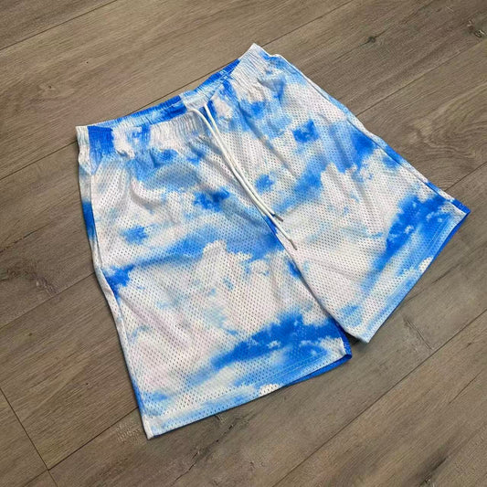 CLOUDS BANDANA MESH SHORTS-8780