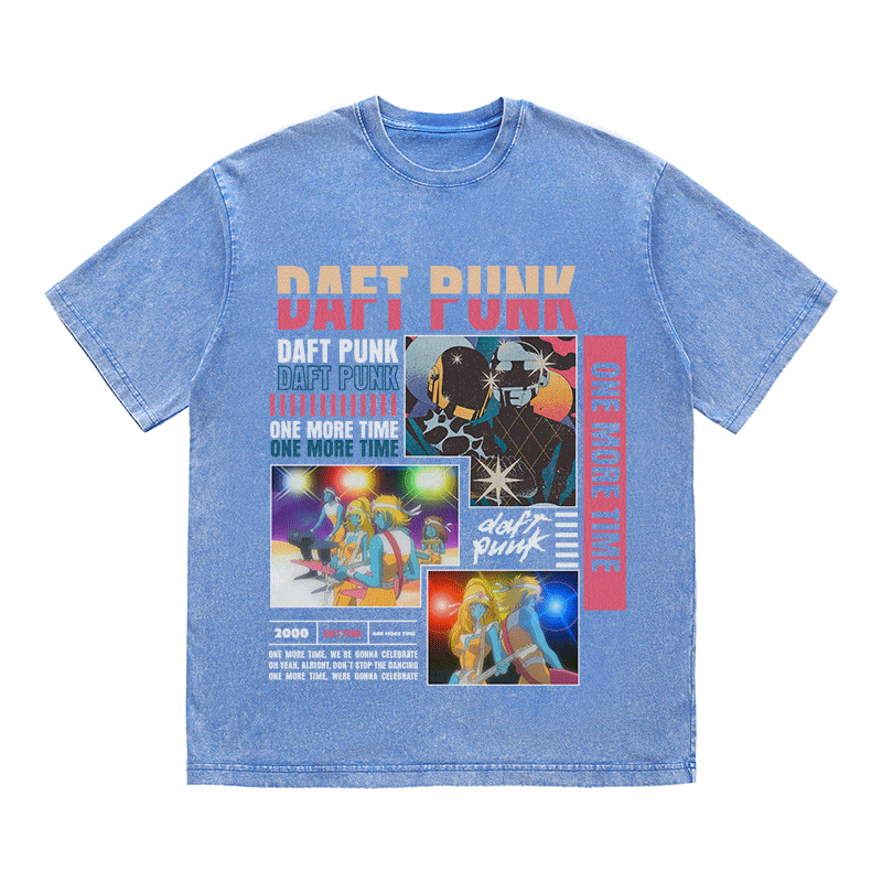 RDMCLOTHINGART tapestry hoodie DAFT PUNK HEAVY WEIGHT COTTON TEE-8993