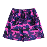 RDMCLOTHINGART tapestry hoodie DARK PURPLE CAMO MESH SHORTS-8723