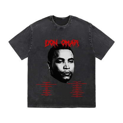 RDMCLOTHINGART tapestry hoodie DON OMAR HEAVY WEIGHT COTTON TEE-8928