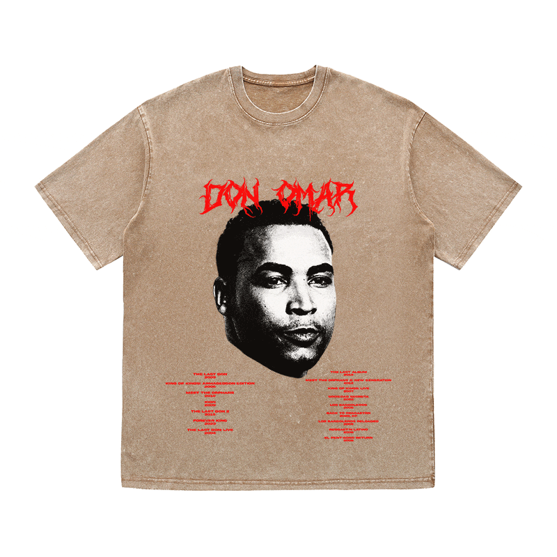 RDMCLOTHINGART tapestry hoodie DON OMAR HEAVY WEIGHT COTTON TEE-8928