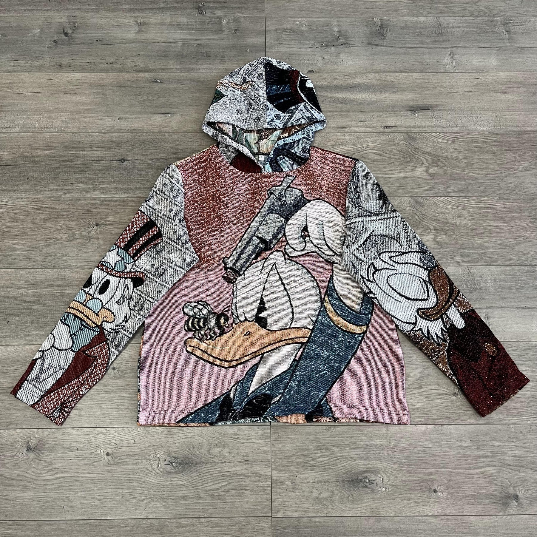 RDMCLOTHINGART tapestry hoodie DONALD DUCK TAPESTRY HOODIE