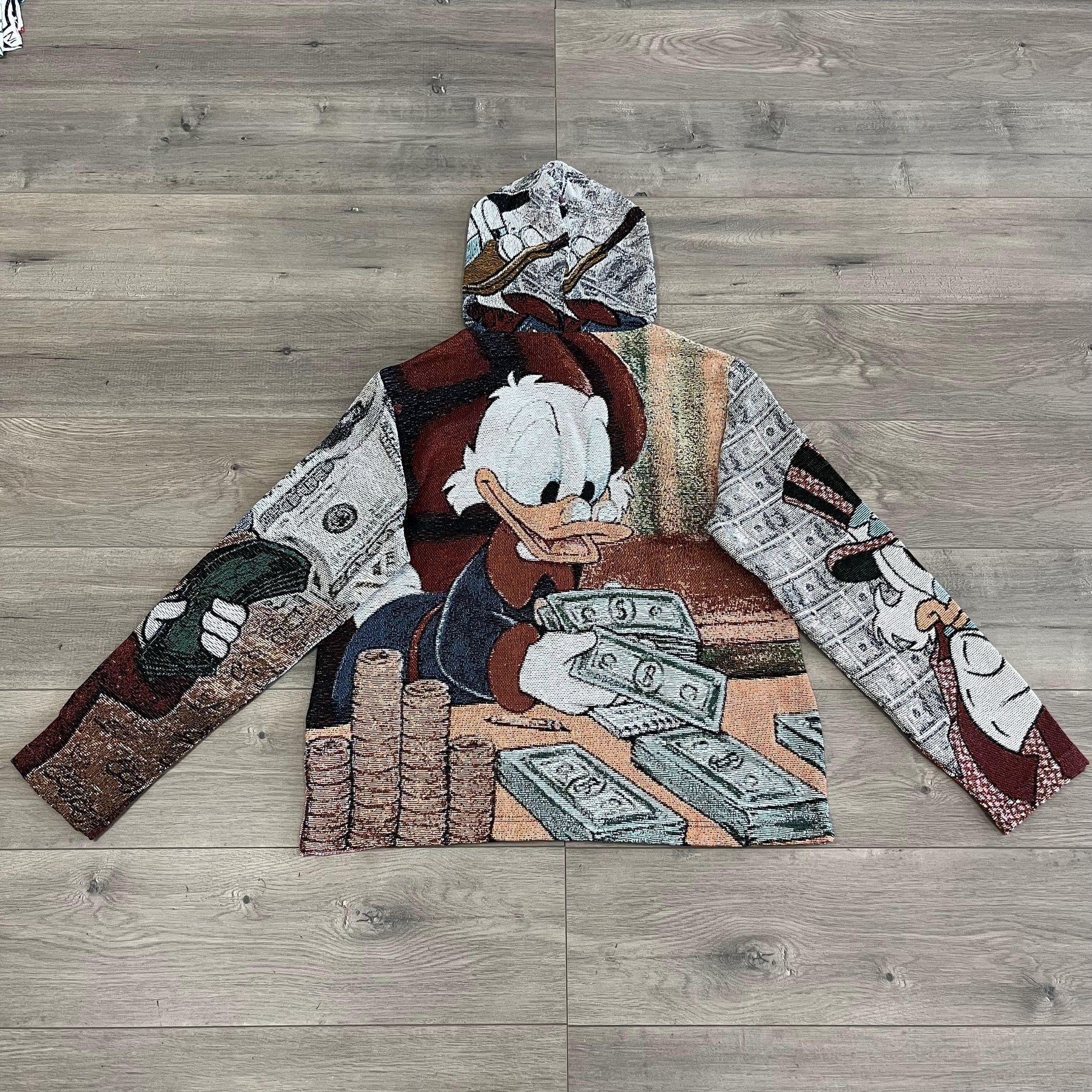 RDMCLOTHINGART tapestry hoodie DONALD DUCK TAPESTRY HOODIE