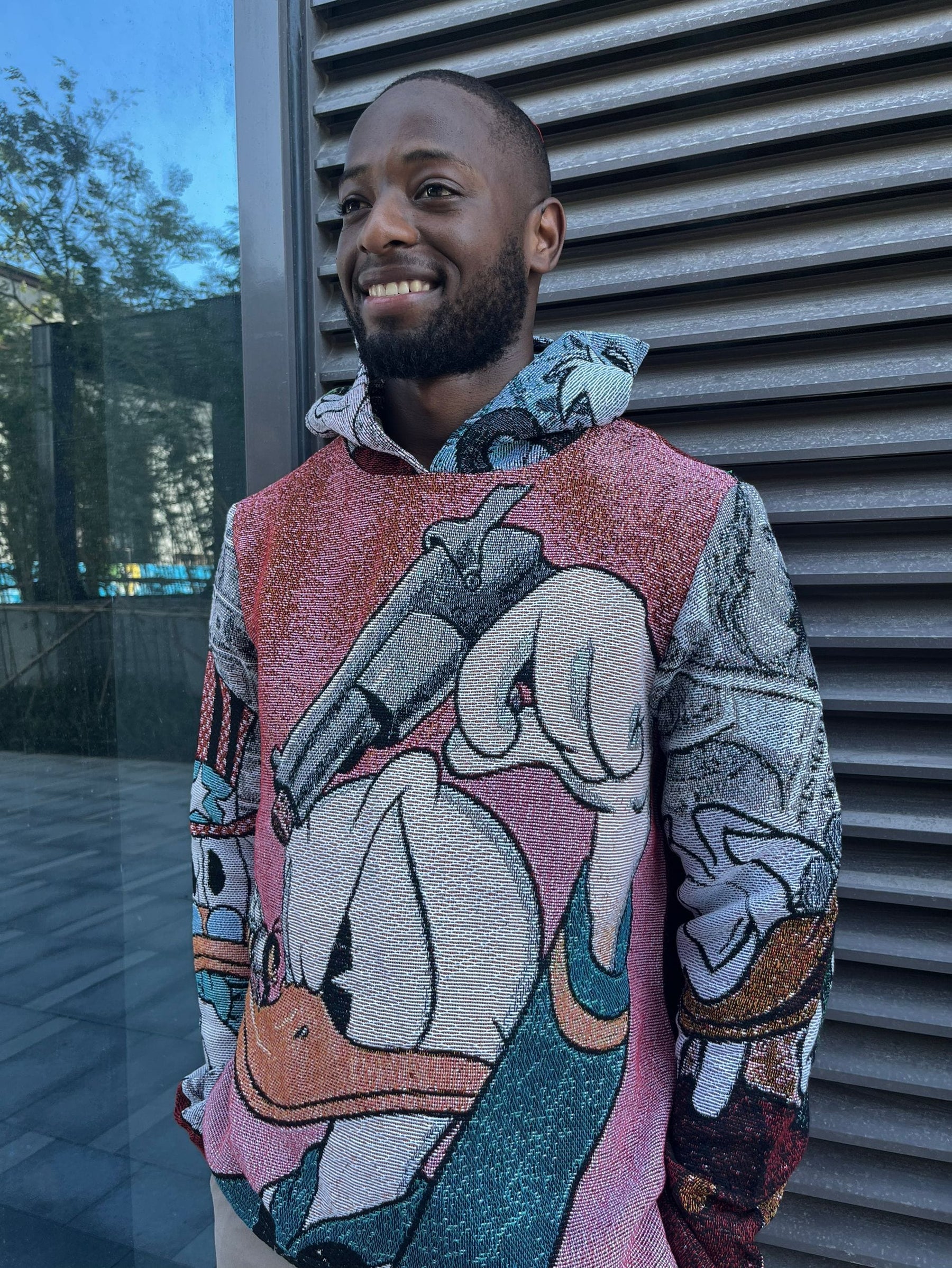 RDMCLOTHINGART tapestry hoodie DONALD DUCK TAPESTRY HOODIE