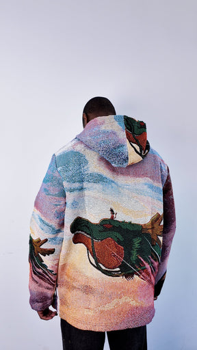 RDMCLOTHINGART tapestry hoodie DRAGON V2 TAPESTRY HOODIE