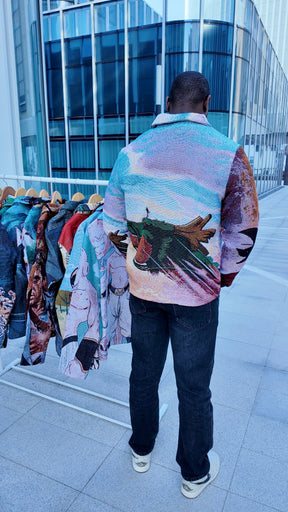 RDMCLOTHINGART tapestry hoodie DRAGON V2 TAPESTRY JACKET