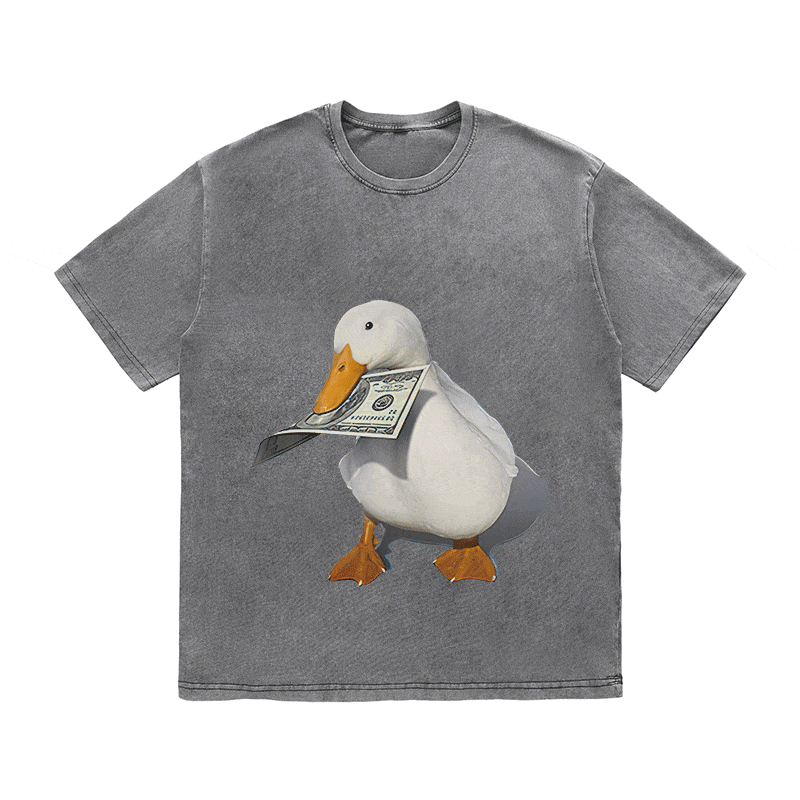 RDMCLOTHINGART tapestry hoodie DUCK HEAVY WEIGHT COTTON TEE-9311