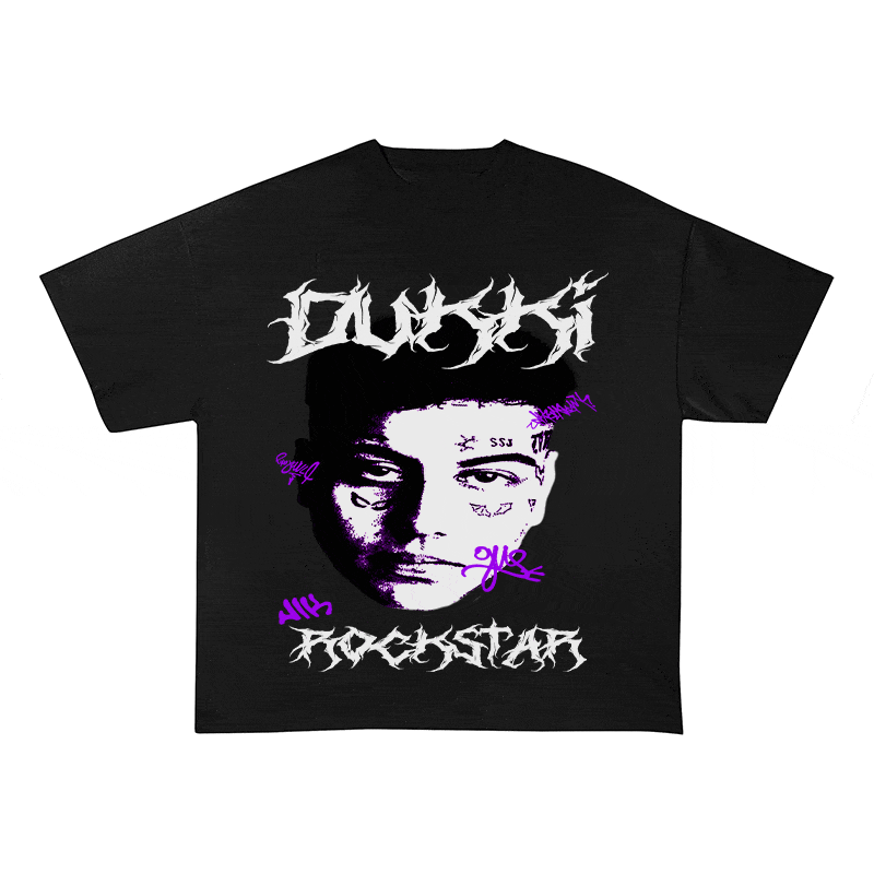 RDMCLOTHINGART tapestry hoodie DUKI HEAVY WEIGHT COTTON TEE-8876