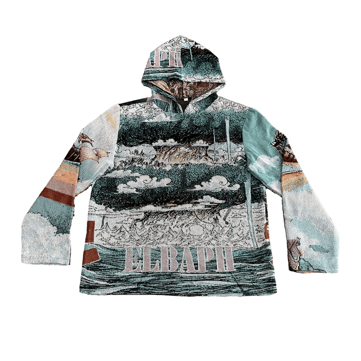 RDMCLOTHINGART tapestry hoodie ELBAPH TAPESTRY HOODIE