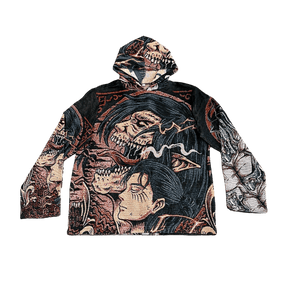 RDMCLOTHINGART tapestry hoodie EREN YEAGER TAPESTRY HOODIE