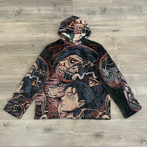 RDMCLOTHINGART tapestry hoodie EREN YEAGER TAPESTRY HOODIE