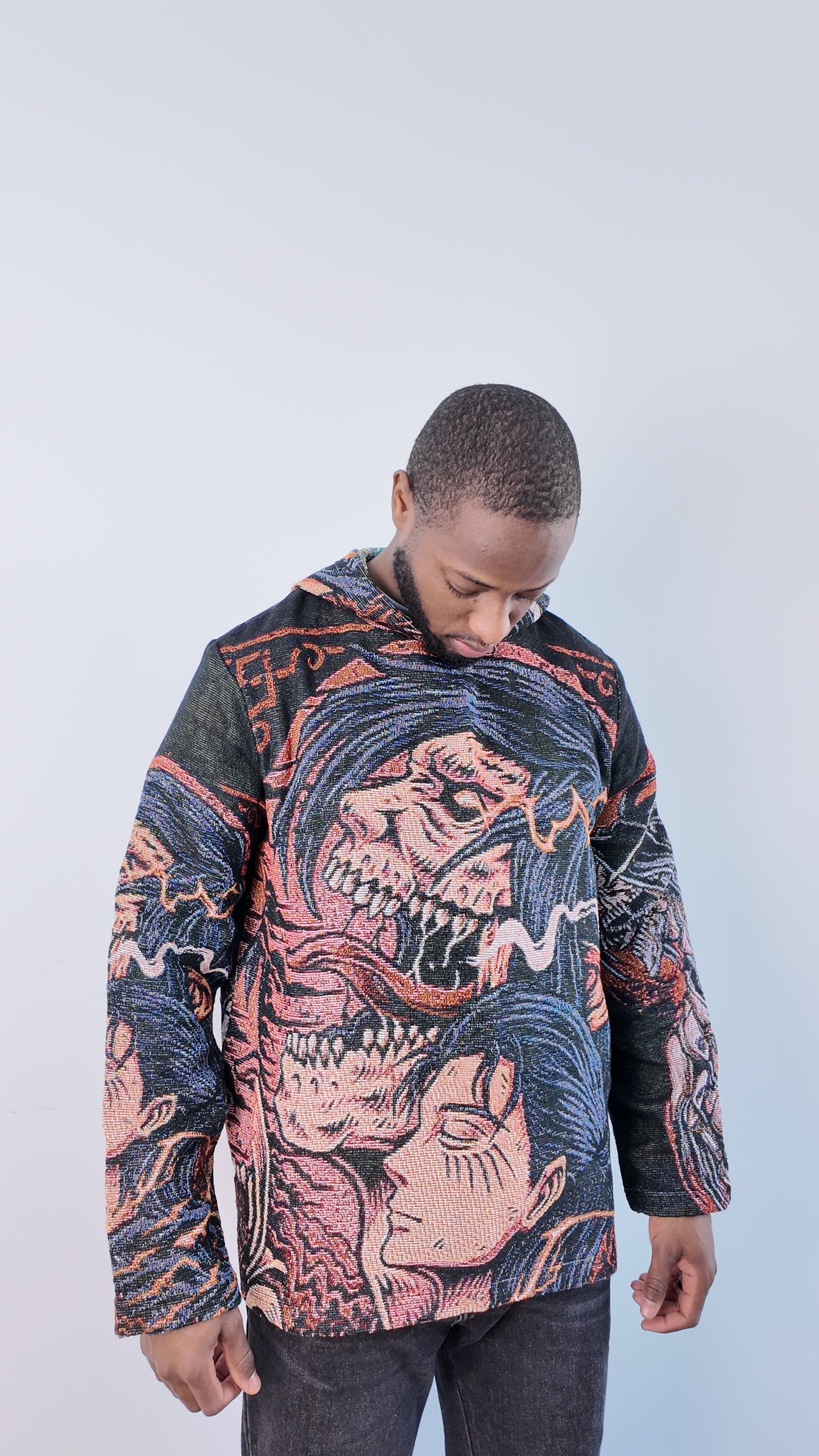 RDMCLOTHINGART tapestry hoodie EREN YEAGER TAPESTRY HOODIE