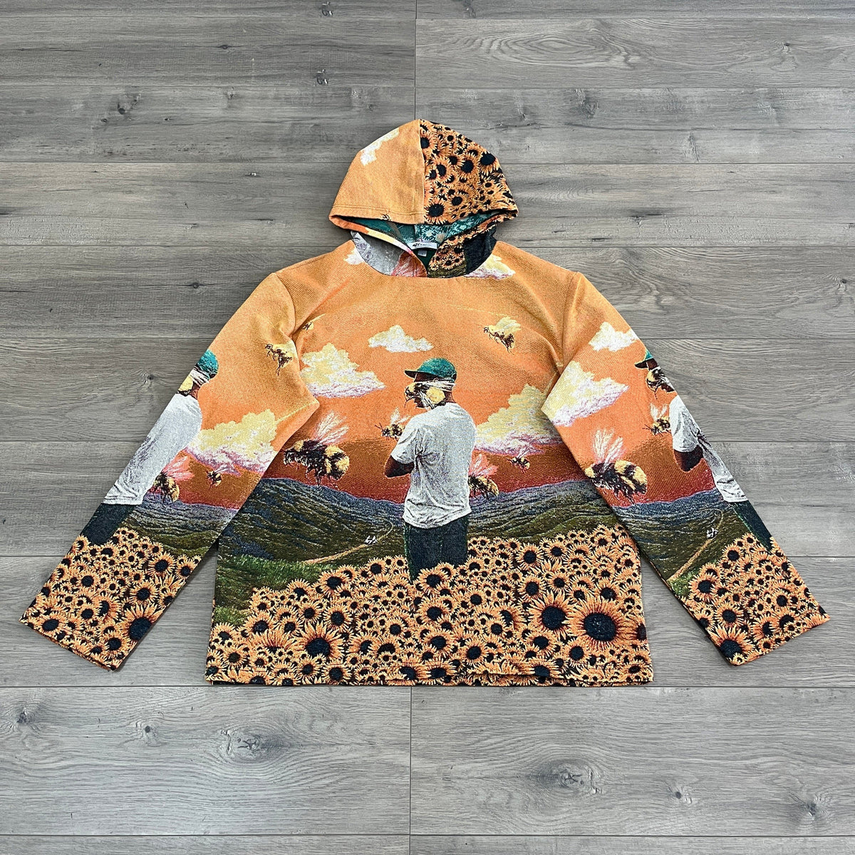 RDMCLOTHINGART tapestry hoodie FLOWER BOY TAPESTRY HOODIE