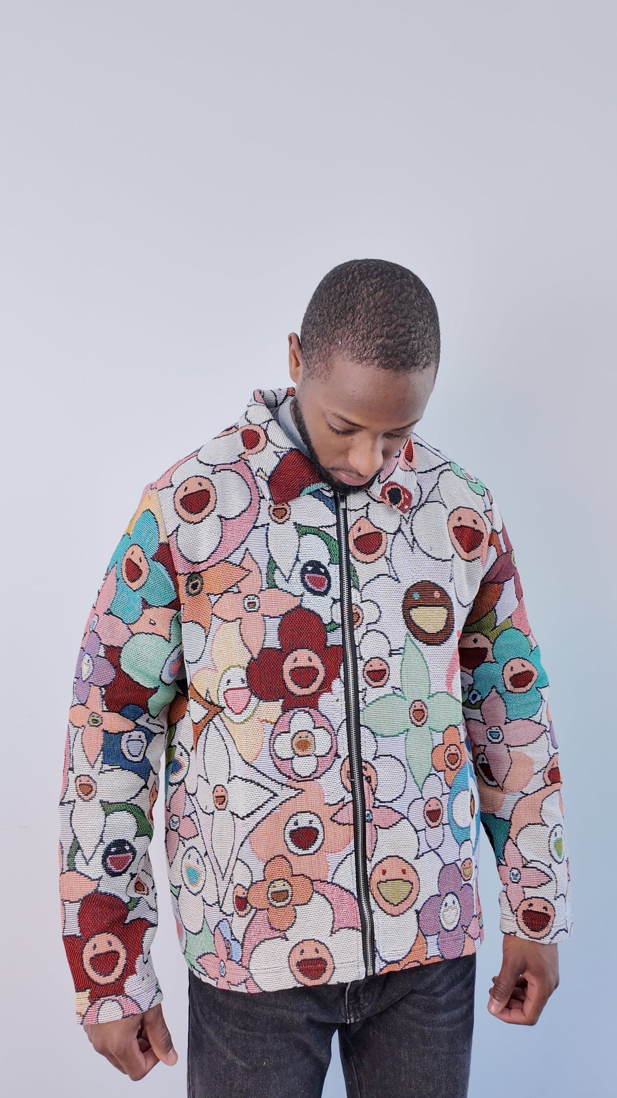 RDMCLOTHINGART tapestry hoodie FLOWER TAPESTRY JACKET