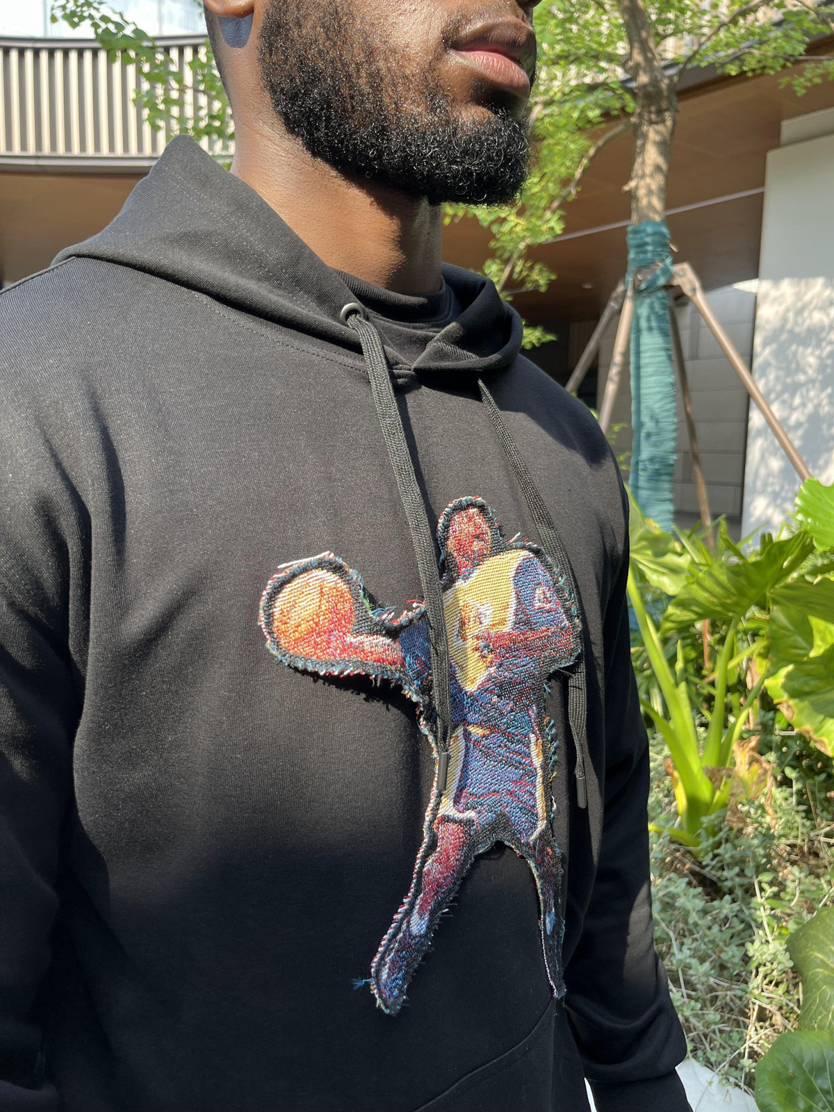 RDMCLOTHINGART tapestry hoodie FLY MANBA TAPESTRY PATCH HOODIE-9023