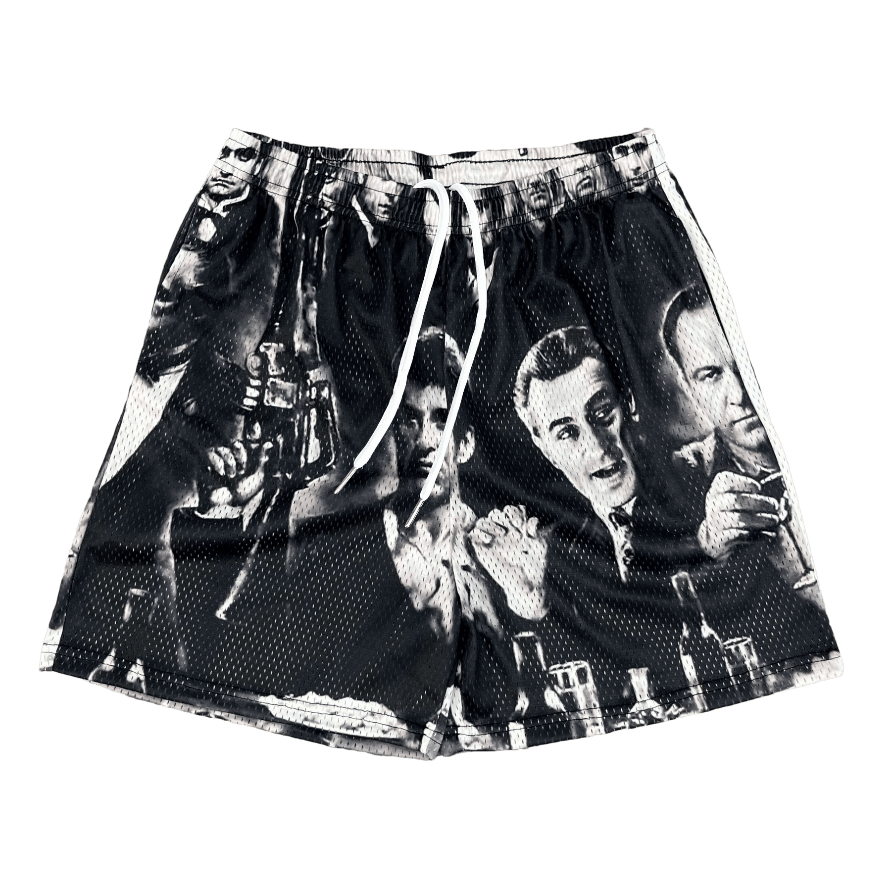 RDMCLOTHINGART tapestry hoodie GANGSTERS MESH SHORTS-8681