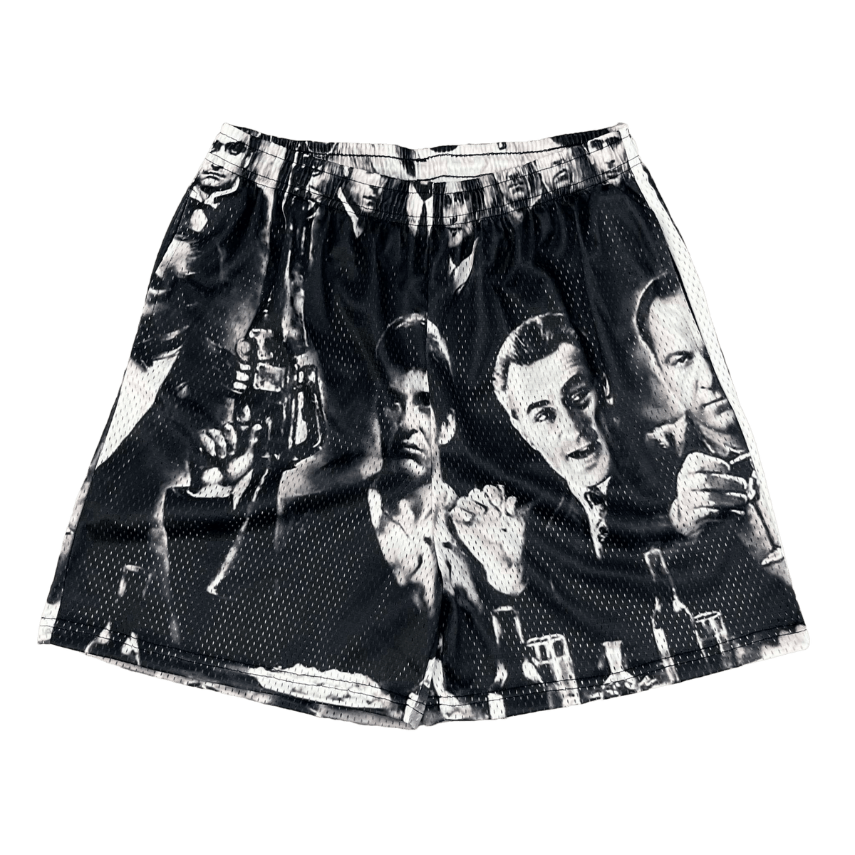 RDMCLOTHINGART tapestry hoodie GANGSTERS MESH SHORTS-8681