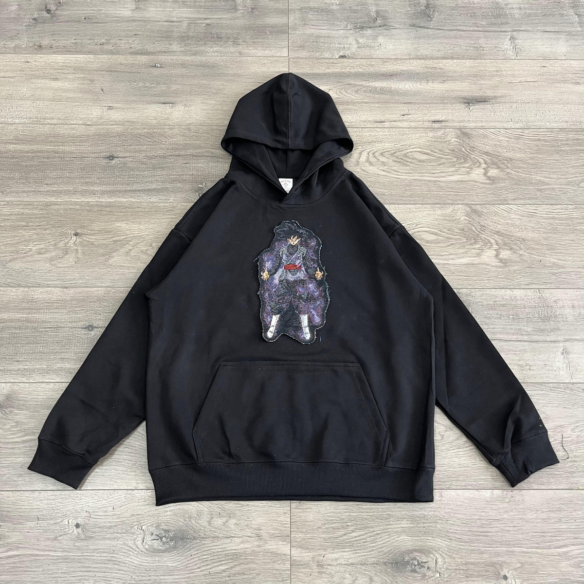 RDMCLOTHINGART tapestry hoodie GOKU BLACK TAPESTRY PATCH HOODIE-9084