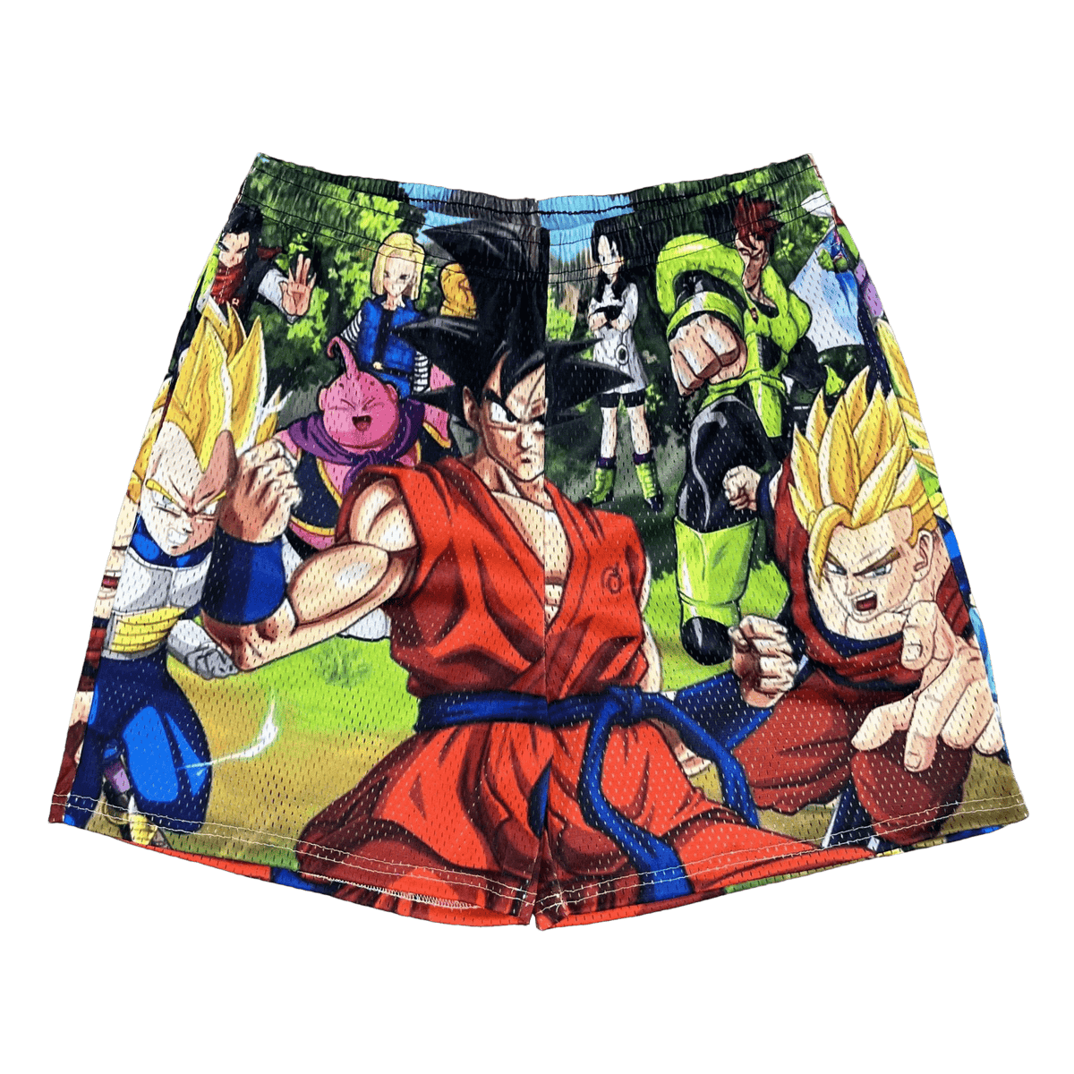 RDMCLOTHINGART tapestry hoodie GOKU COLLECTION MESH SHORTS-8686