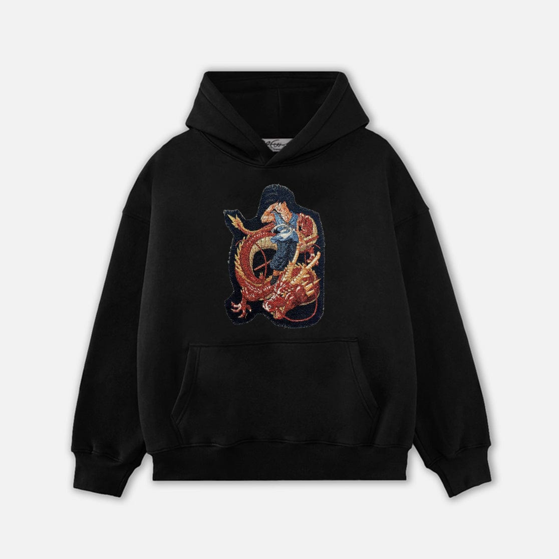 RDMCLOTHINGART tapestry hoodie GOKU RED DRAGON TAPESTRY PATCH HOODIE-9076