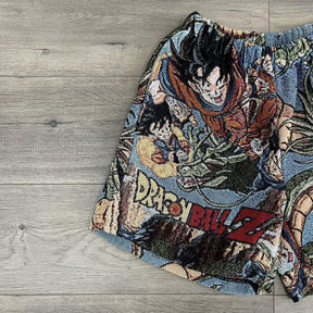 RDMCLOTHINGART tapestry hoodie GOKU SHORTS