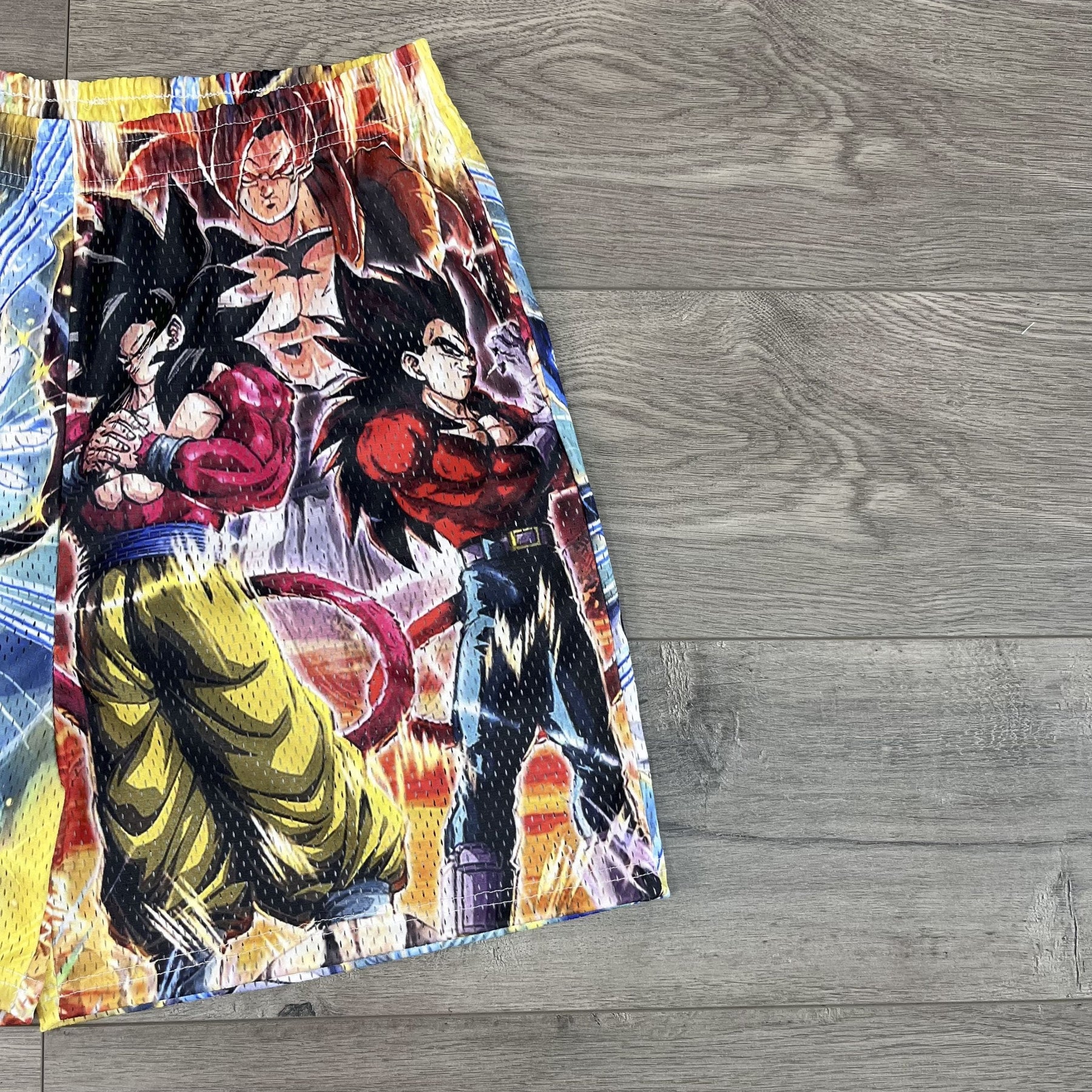 RDMCLOTHINGART tapestry hoodie GOKU&VEGETA MESH SHORTS-8664