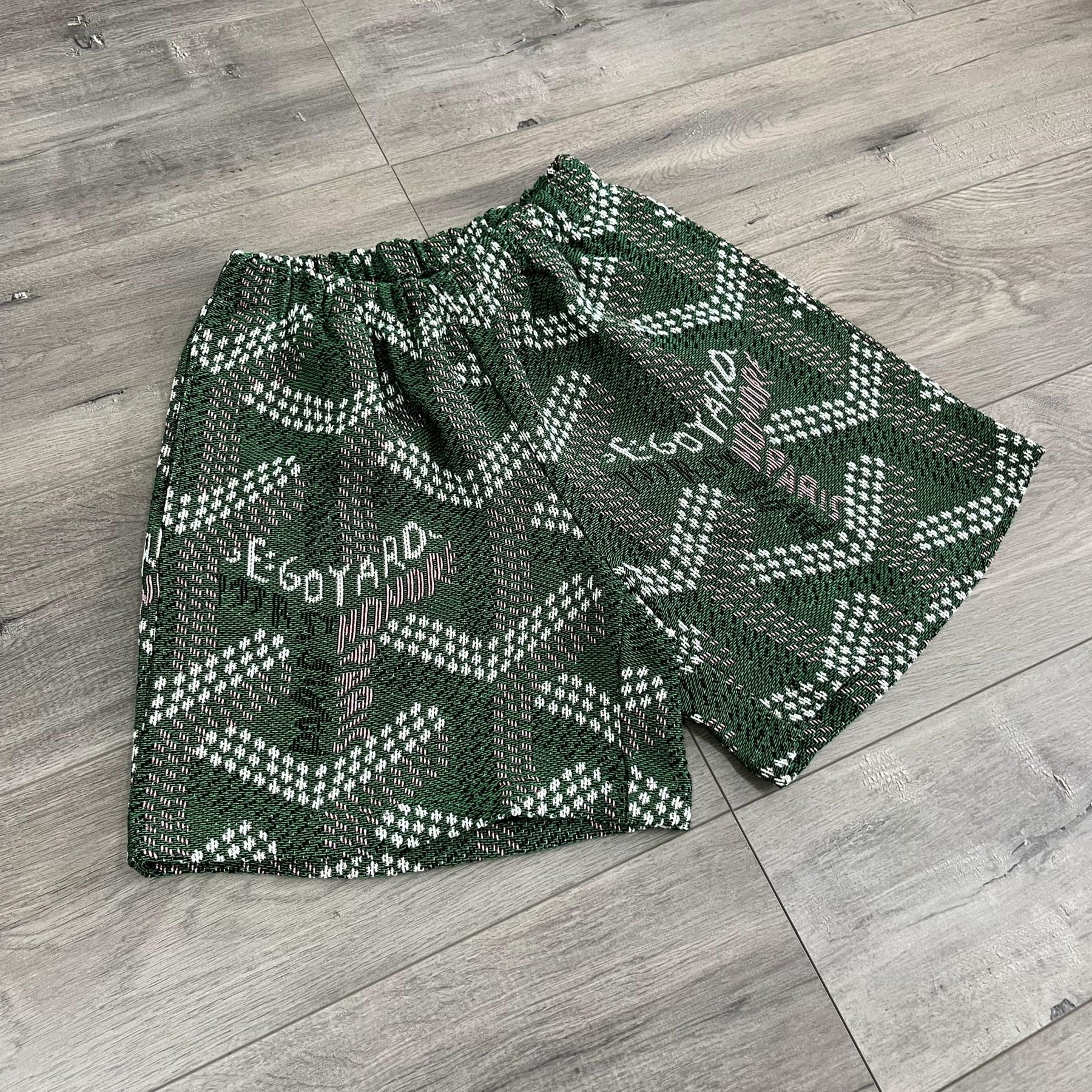 RDMCLOTHINGART tapestry hoodie GREEN GY TAPESTRY SHORTS